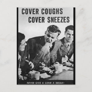 Cover Coughs, Cover Sneezes Postcard