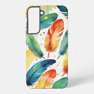 Cover design watercolor feathers 