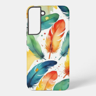 Cover design watercolor feathers