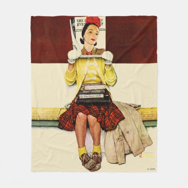 Cover Girl Fleece Blanket (Front)