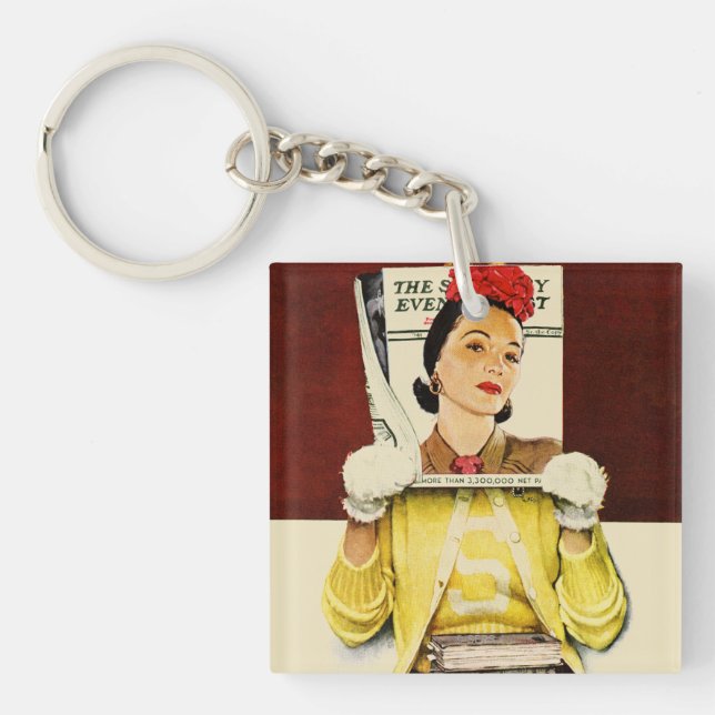 Cover Girl Key Ring (Front)