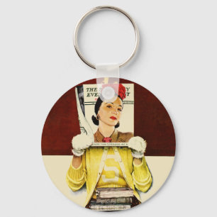 Cover Girl Key Ring