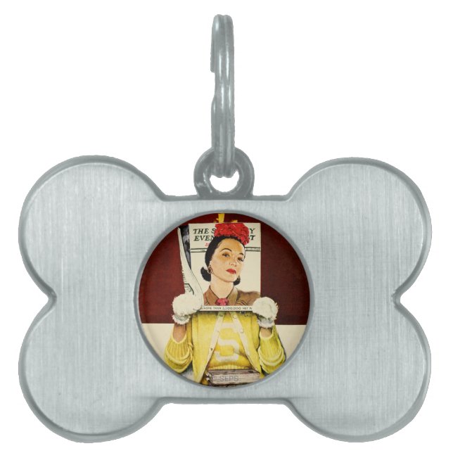 Cover Girl Pet ID Tag (Front)