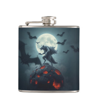Cover Graumetall Who caresses the devil s. fur Hip Flask