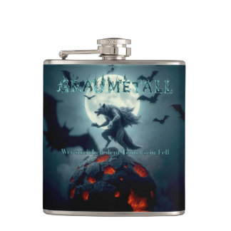 Cover Graumetall Who caresses the devil s. fur Hip Flask