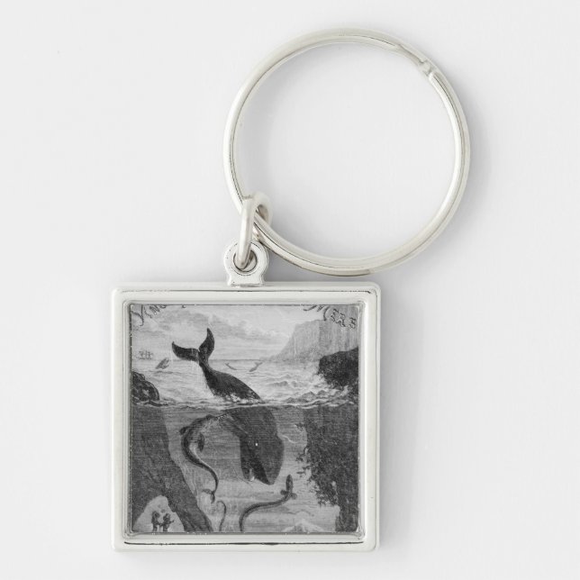 Cover Illustration '20,000 Leagues Under the Sea' Key Ring (Front)