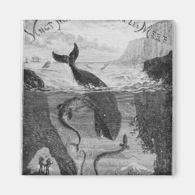 Cover Illustration '20,000 Leagues Under the Sea' Magnet (Front)