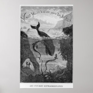Cover Illustration '20,000 Leagues Under the Sea' Poster