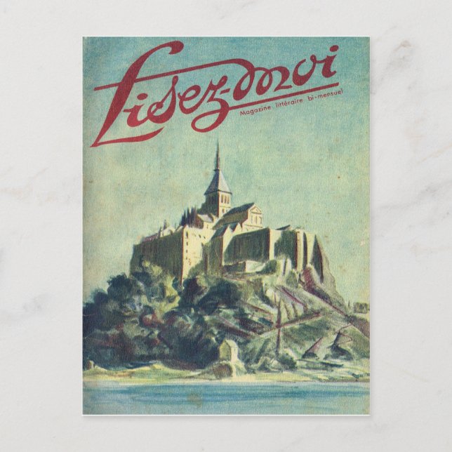 Cover, Lisez-Moi, Mount St Michel Postcard (Front)