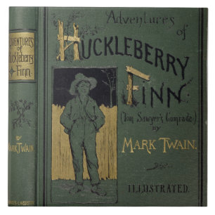Cover of 'Adventures of Huckleberry Finn' by Mark Ceramic Tile