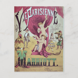 Cover of score sheet 'La Vie Parisienne Postcard