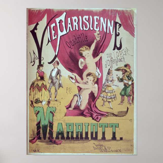 Cover of score sheet 'La Vie Parisienne Poster (Front)