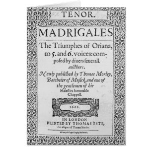 Cover to the Tenor part