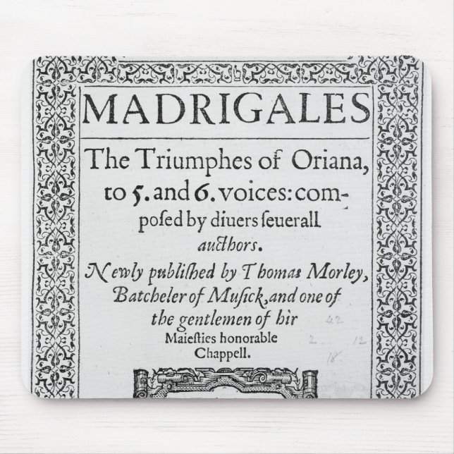 Cover to the Tenor part Mouse Pad (Front)