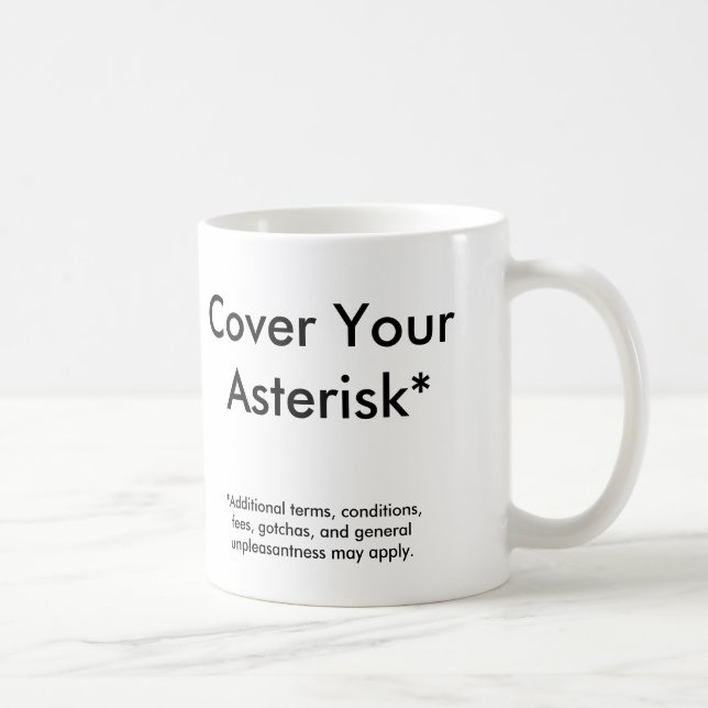 Cover your Asterisk* Coffee Mug (Right)