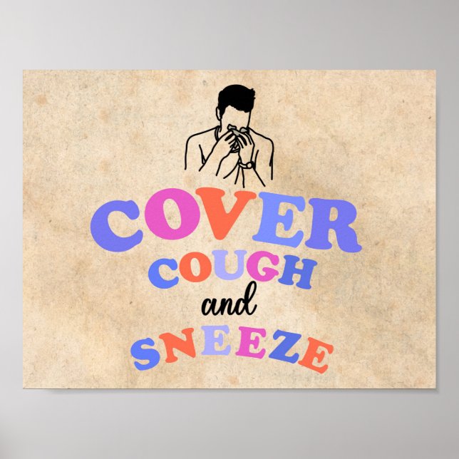 Cover your cough and sneeze poster (Front)