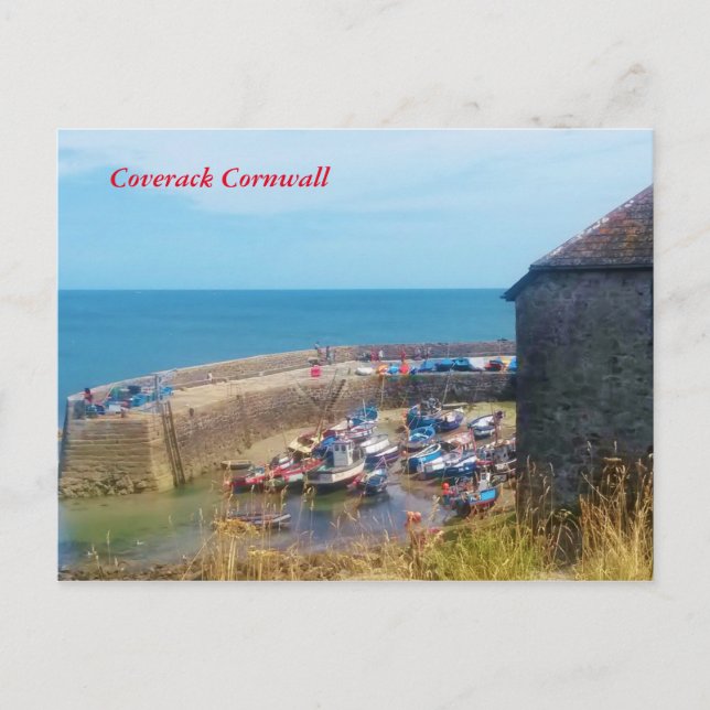 Coverack Harbour The Lizard Cornwall England Postcard (Front)