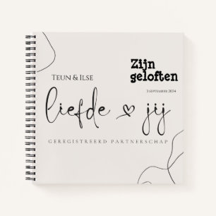 Covered book registered partnership pocket