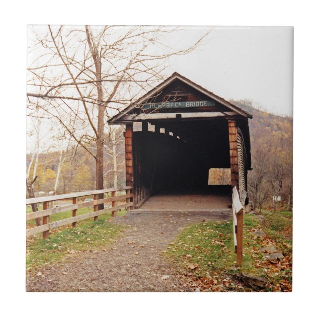 Covered Bridge Ceramic Tile (Front)