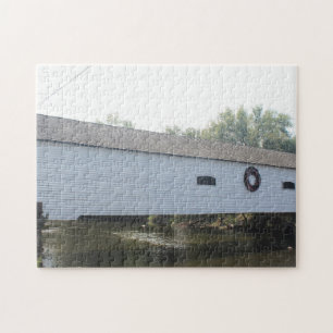 Covered Bridge Close Up Jigsaw Puzzle