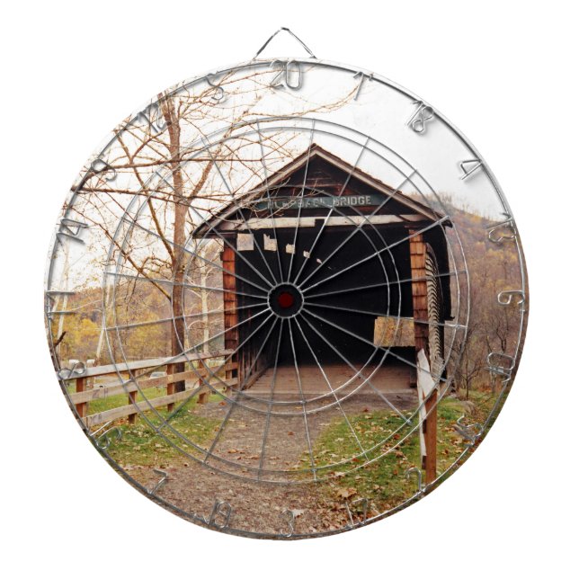 Covered Bridge Dartboard (Front)