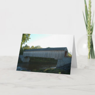 Covered Bridge Greeting Card