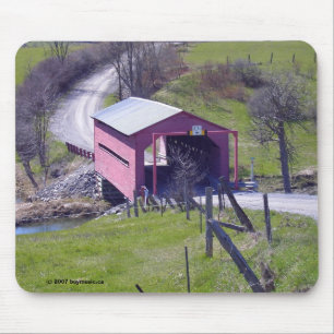Covered Bridge In The Outaouais Mouse Pad