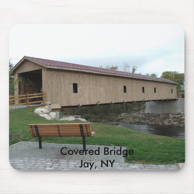 Covered Bridge Jay, NY Mousepad (Front)