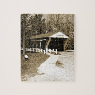 Covered Bridge Jigsaw Puzzle