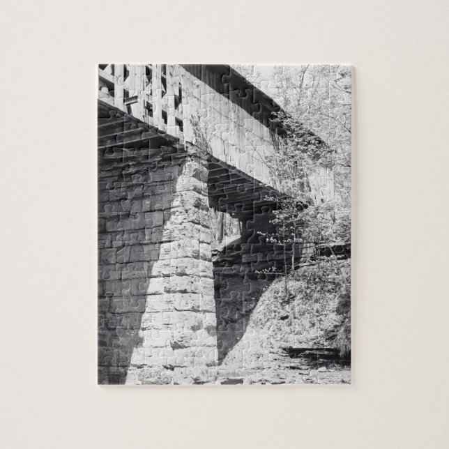 Covered Bridge Jigsaw Puzzle (Vertical)