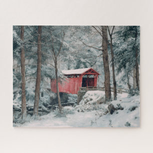 Covered Bridge Jigsaw Puzzle