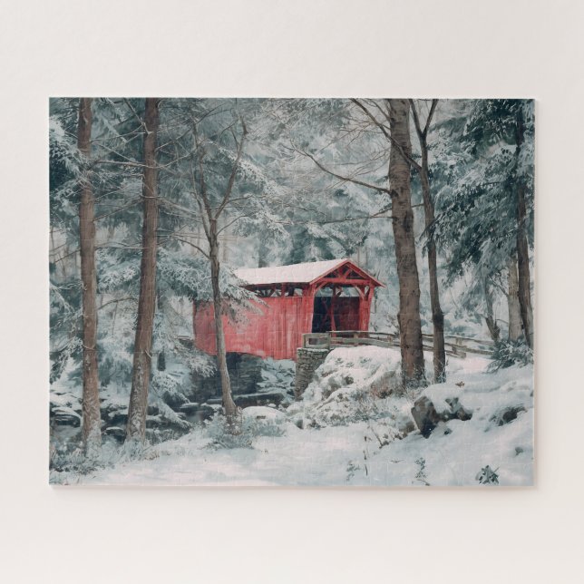 Covered Bridge Jigsaw Puzzle (Horizontal)