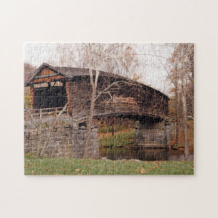 Covered Bridge Jigsaw Puzzle