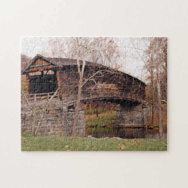 Covered Bridge Jigsaw Puzzle (Horizontal)
