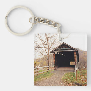 Covered Bridge Key Ring