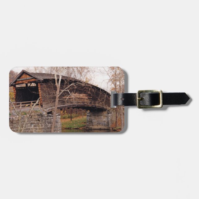 Covered Bridge Luggage Tag (Front Horizontal)