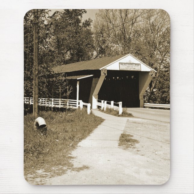 Covered Bridge Mouse Pad (Front)
