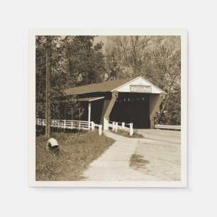 Covered Bridge Napkin