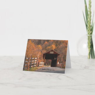 Covered Bridge Note Card