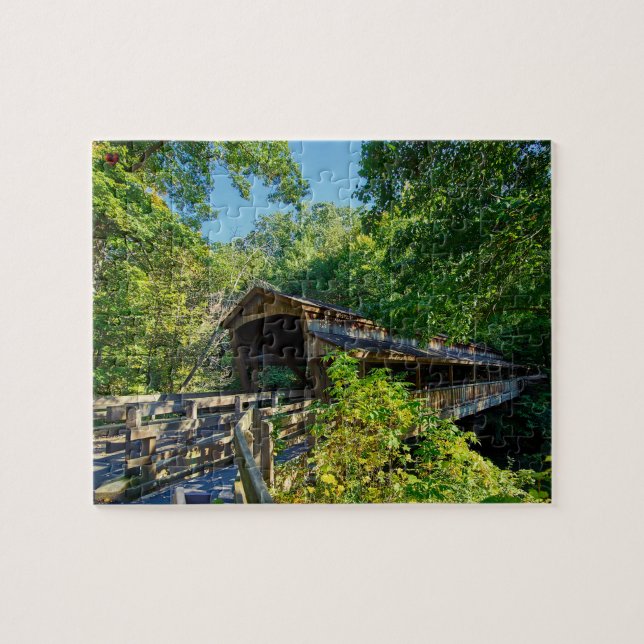 Covered Bridge Ohio Jigsaw Puzzle (Horizontal)