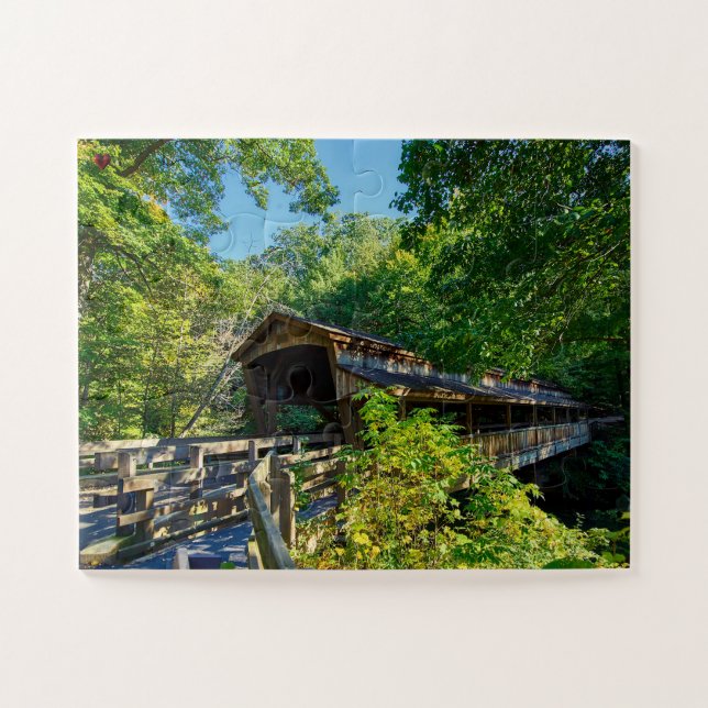 Covered Bridge Ohio Jigsaw Puzzle (Horizontal)