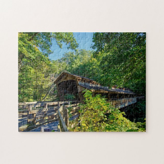 Covered Bridge Ohio. Jigsaw Puzzle (Horizontal)