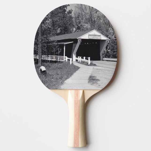 Covered Bridge Ping Pong Paddle (Front)