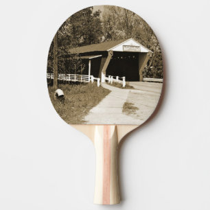 Covered Bridge Ping Pong Paddle