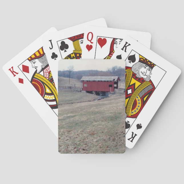 Covered Bridge Playing Cards (Back)