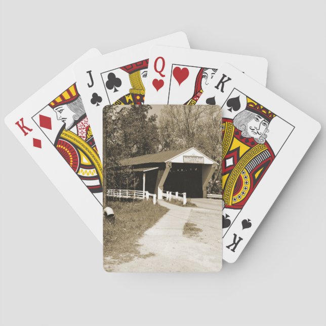 Covered Bridge Playing Cards (Back)