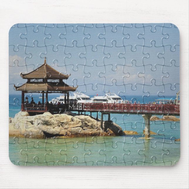 Covered bridge, seaside mouse pad (Front)
