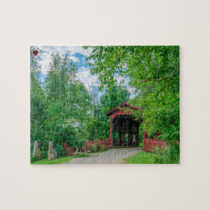 Covered Bridge Vermont Jigsaw Puzzle