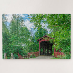 Covered Bridge Vermont Jigsaw Puzzle