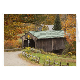 Covered bridge, Vermont, USA